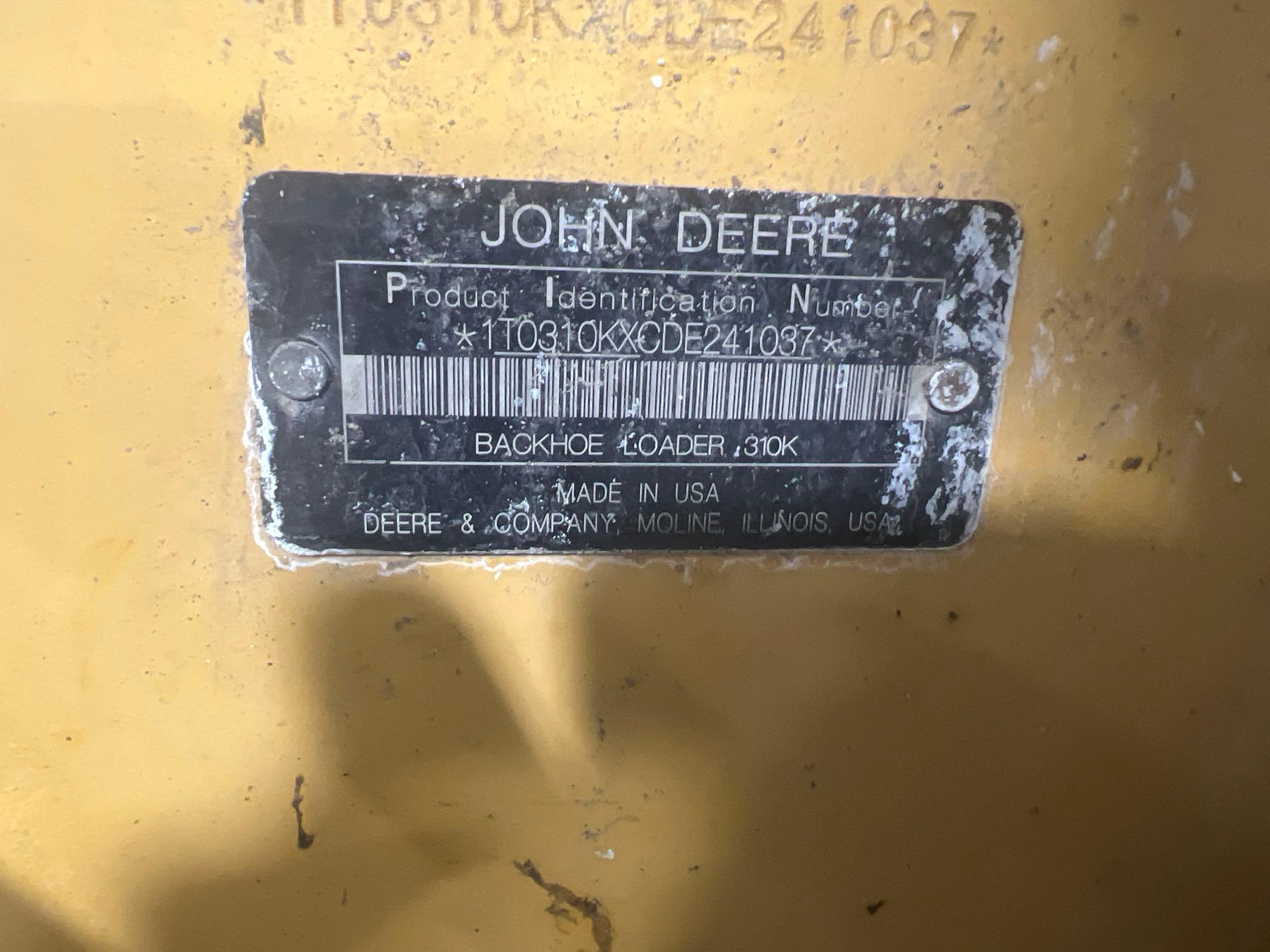 2013 John Deere 310K Backhoe Loader