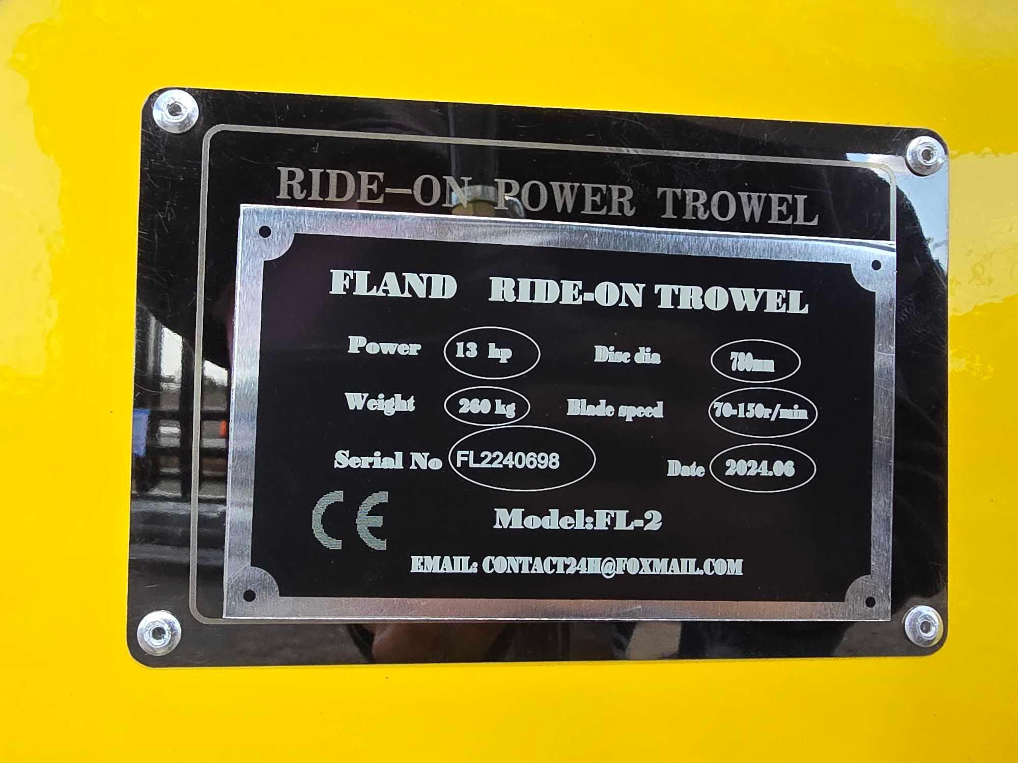 NEW/UNUSED 2024 Fland FL-2 Ride-On Power Trowel