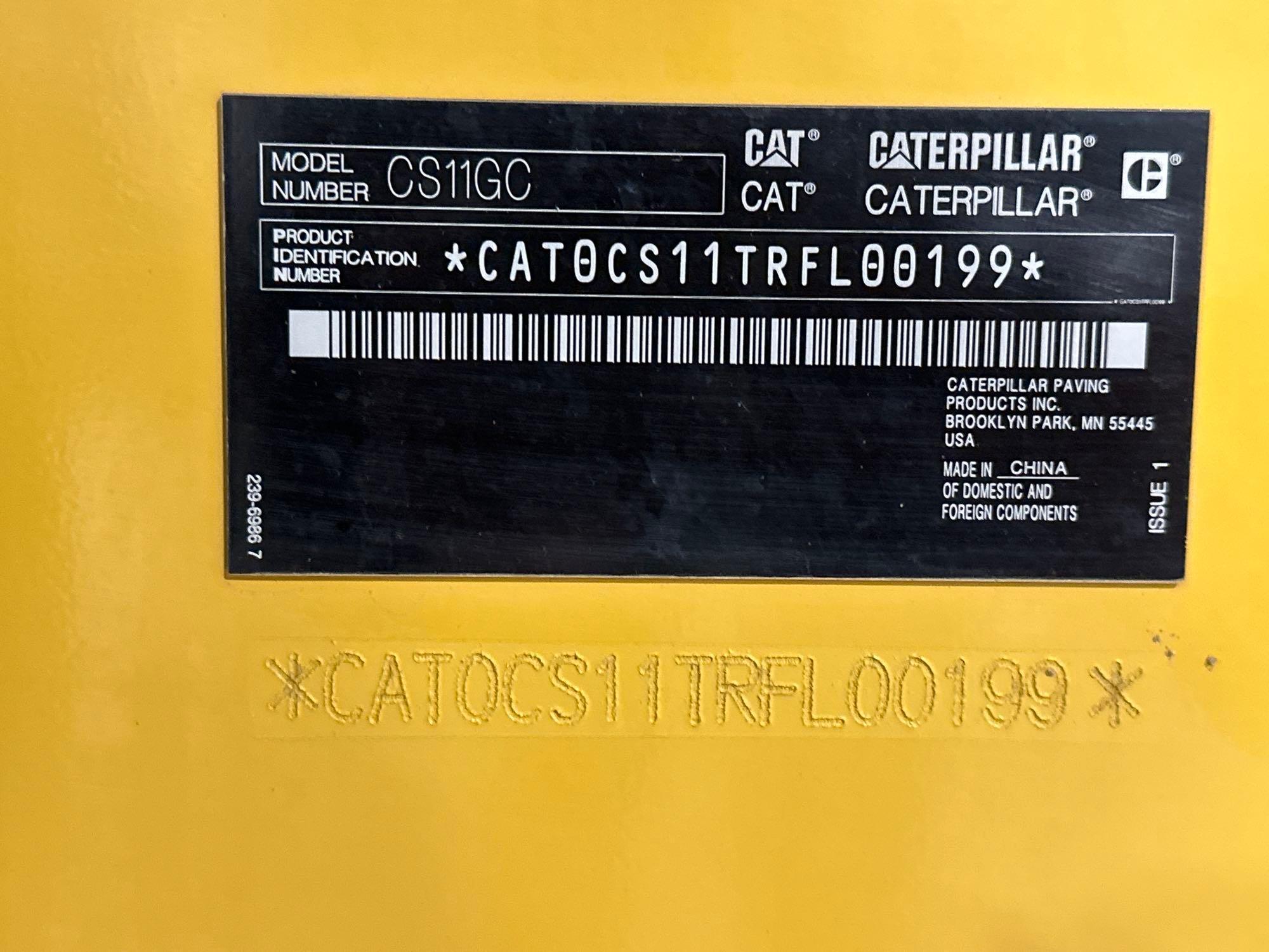 2022 Caterpillar CS11GC Smooth Drum Compactor