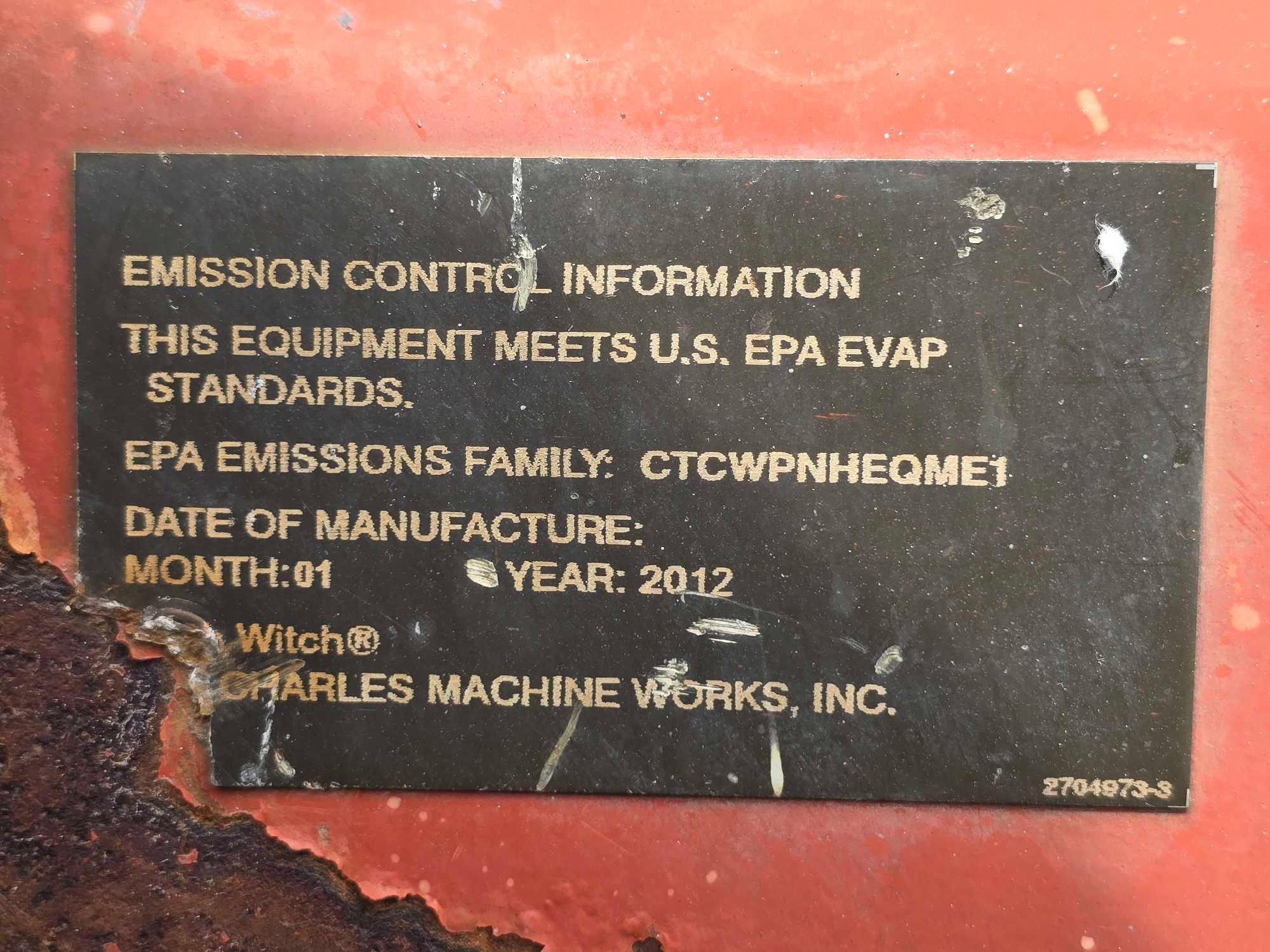 2012 Ditch Witch RT20 Walk Behind Trencher