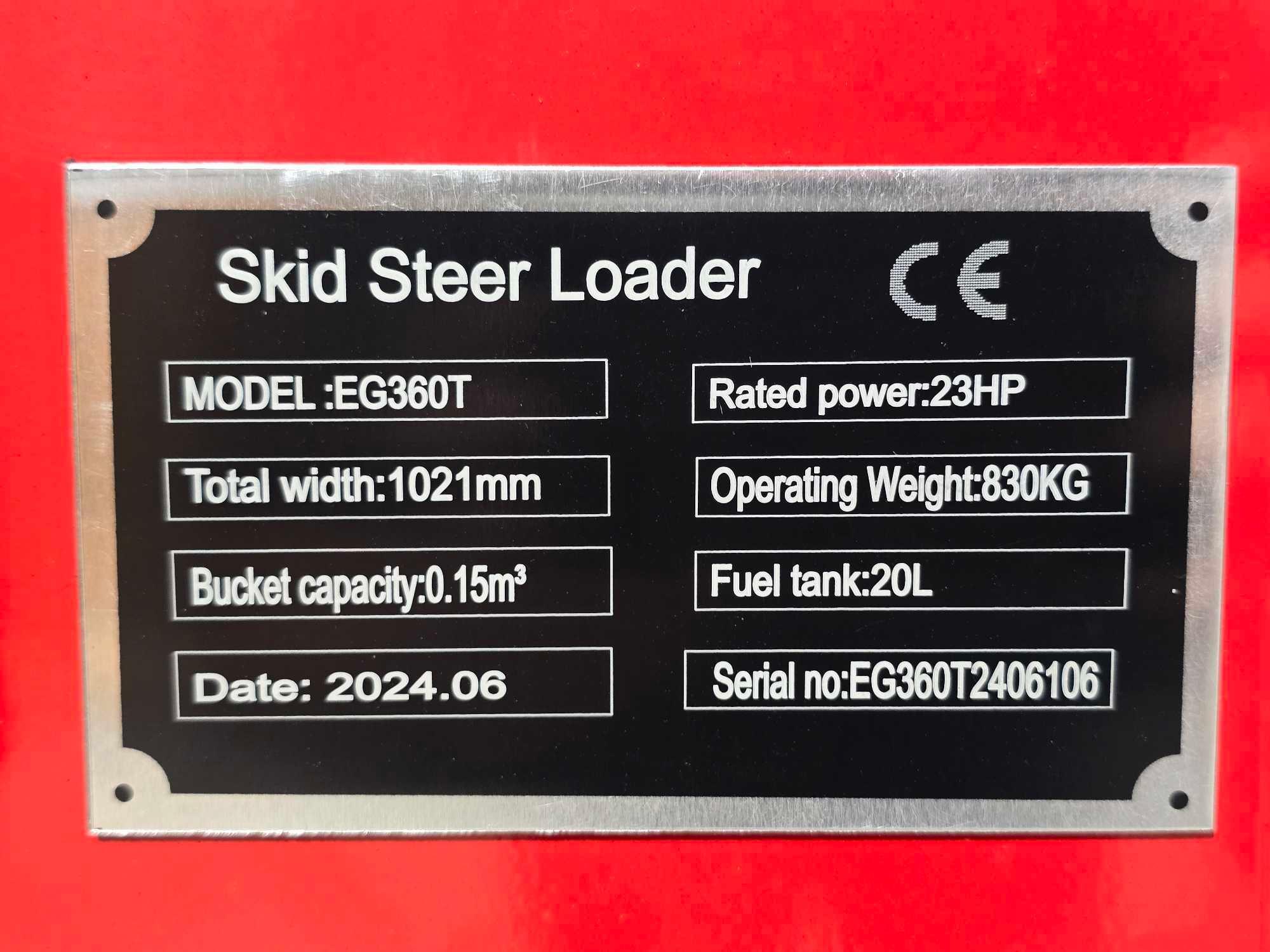 NEW.UNUSED 2024 EGN EG360T Skid Steer Loader