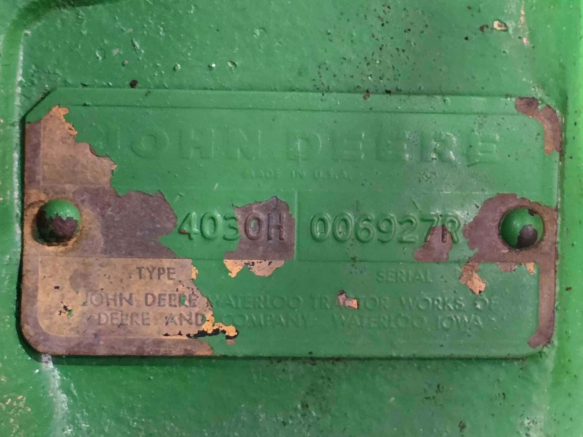 John Deere 4030 Farm Tractor