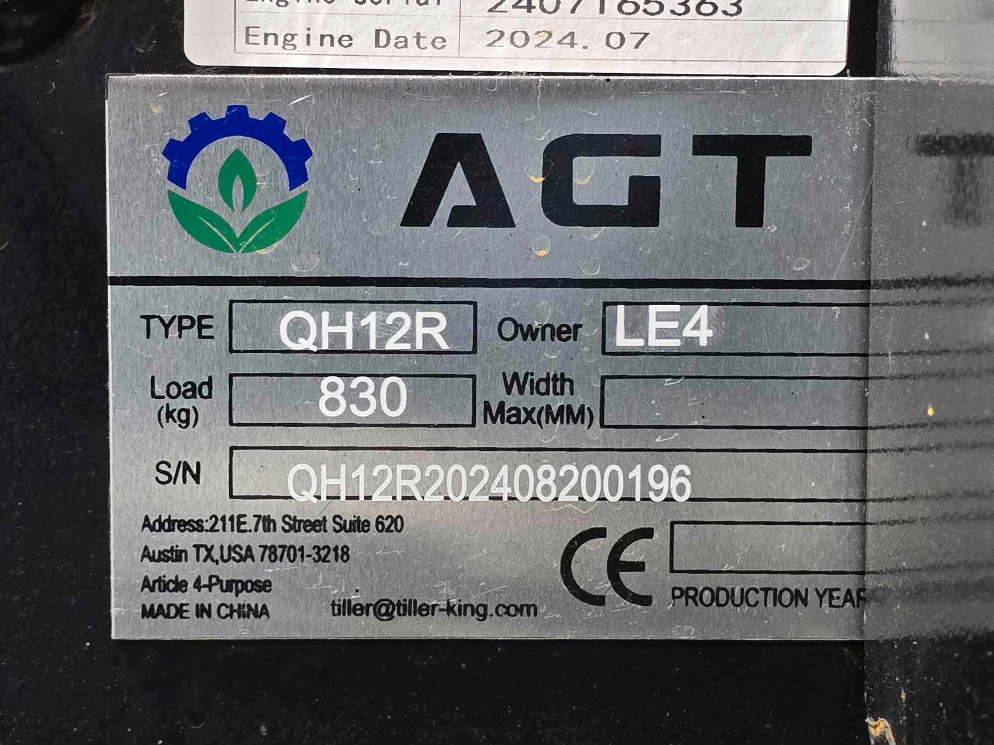 NEW/UNUSED 2024...Agrotk QH12R...Mini Excavator