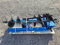 NEW/UNUSED 2025 GIYI Qty 3 Skid Steer Loader Auguer Attachments
