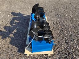 NEW/UNUSED 2025 GIYI Qty 3 Skid Steer Loader Auguer Attachments