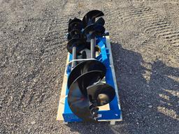 NEW/UNUSED 2025 GIYI Qty 3 Skid Steer Loader Auguer Attachments