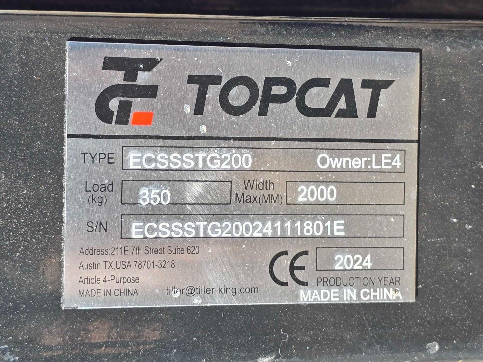 NEW/UNUSED 2024 Topcat ECSSSTG200 Stump Grinder