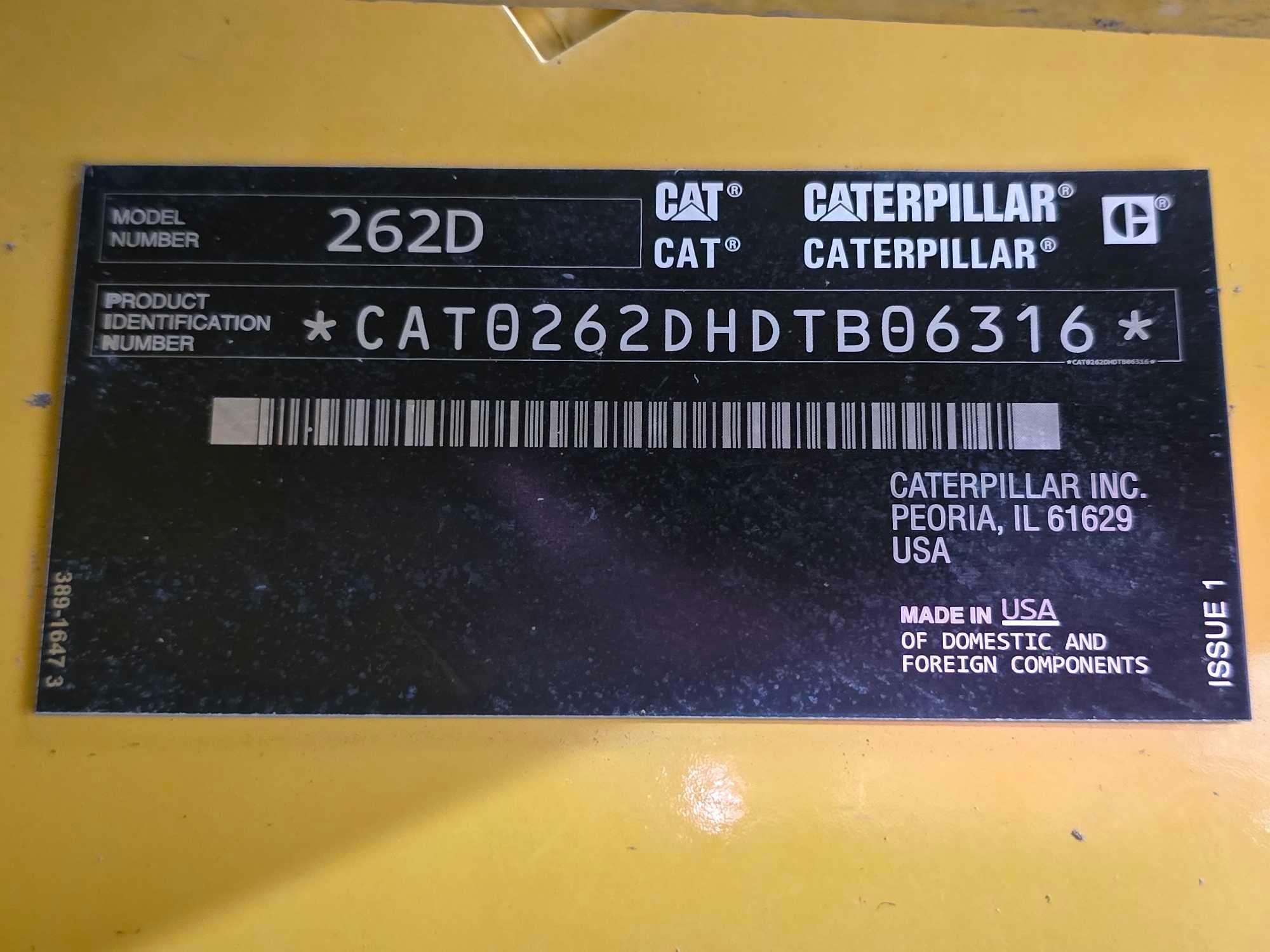 2017 Caterpillar 262D Skid Steer Loader