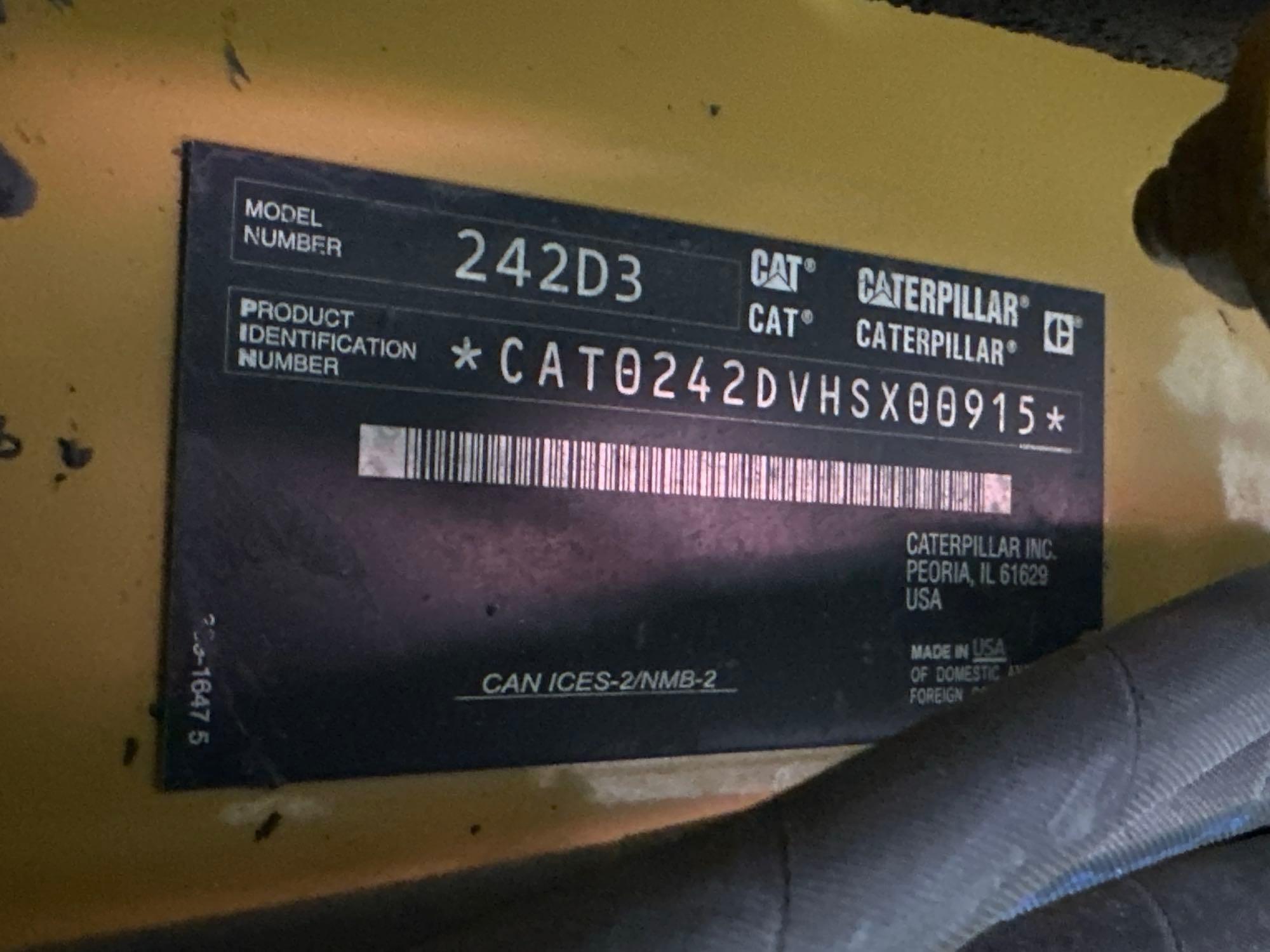 2020 Caterpillar 242D3 Skid Steer Loader