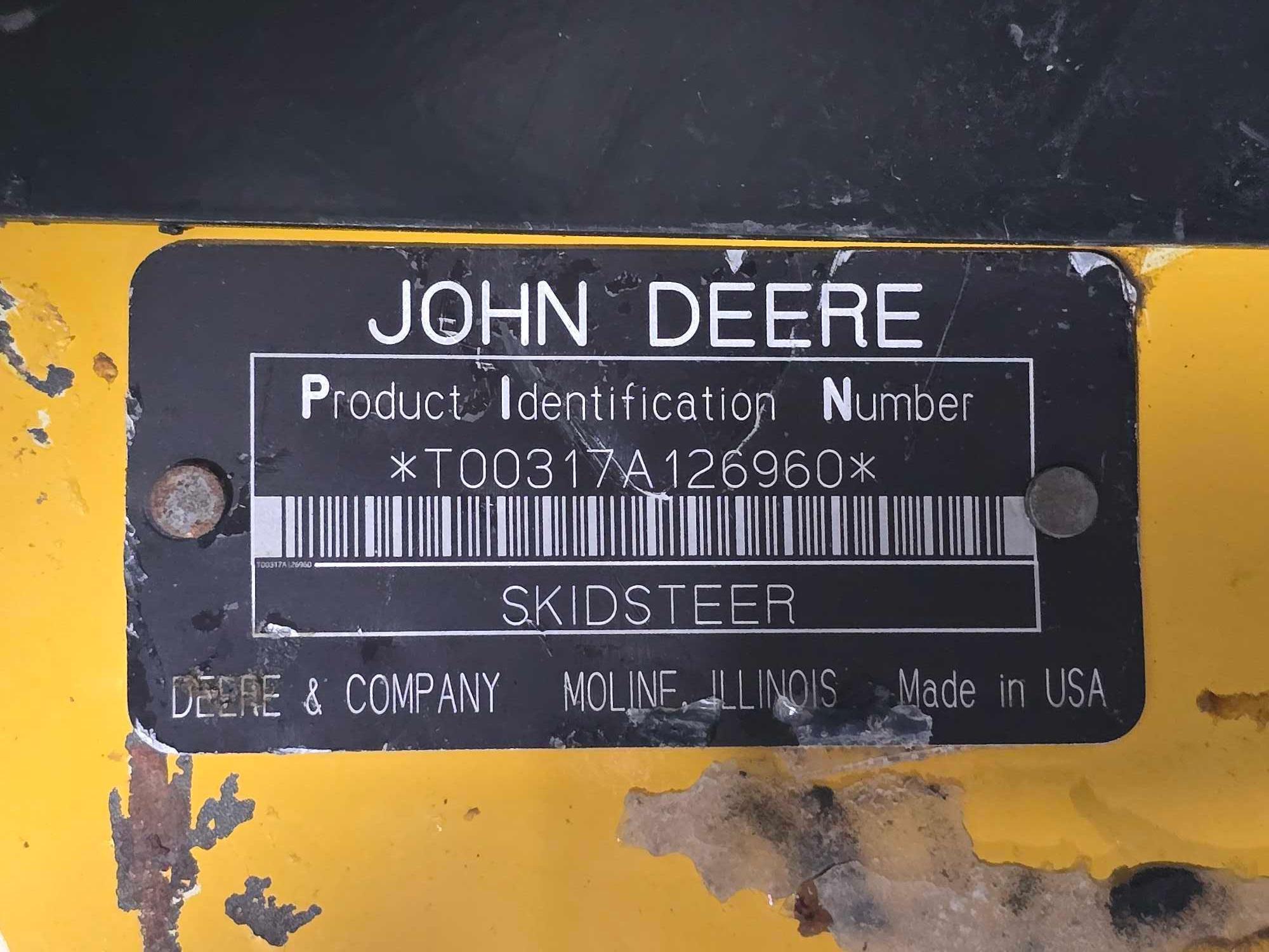 John Deere 317 Skid Steer Loader