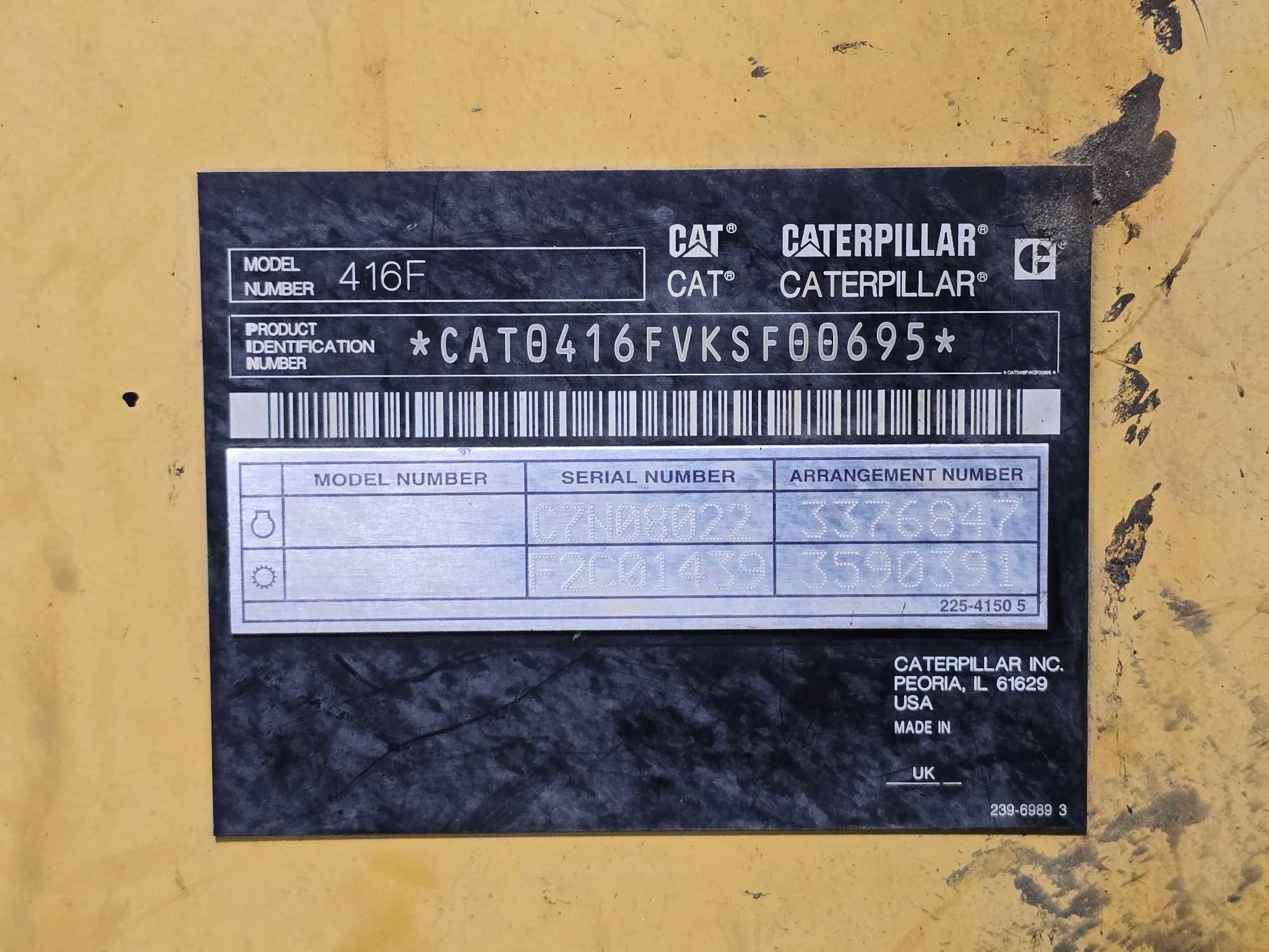 2013 Caterpillar 416F Backhoe Loader