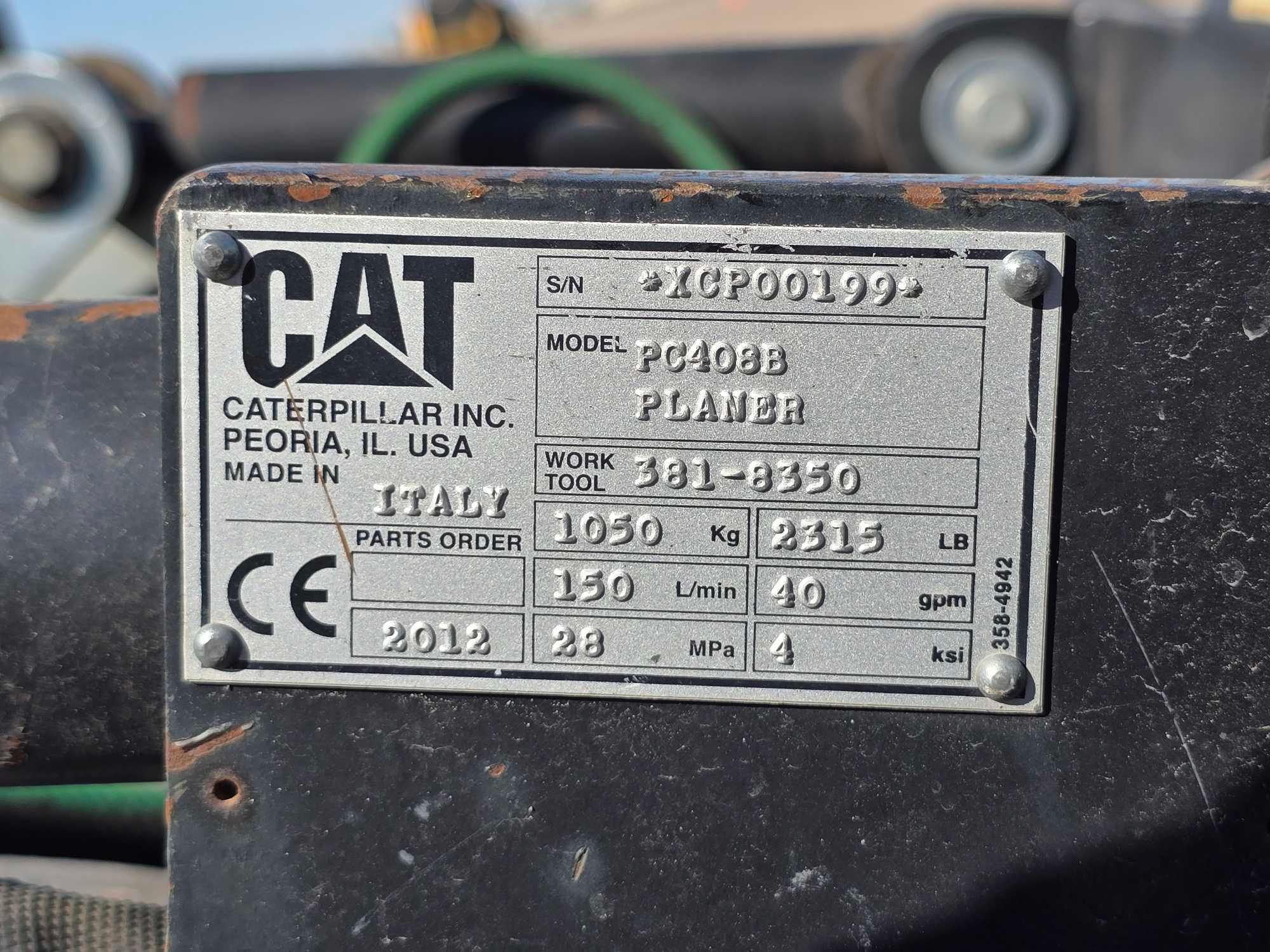 2012 Caterpillar PC408B Skid Steer Loader Cold Planer