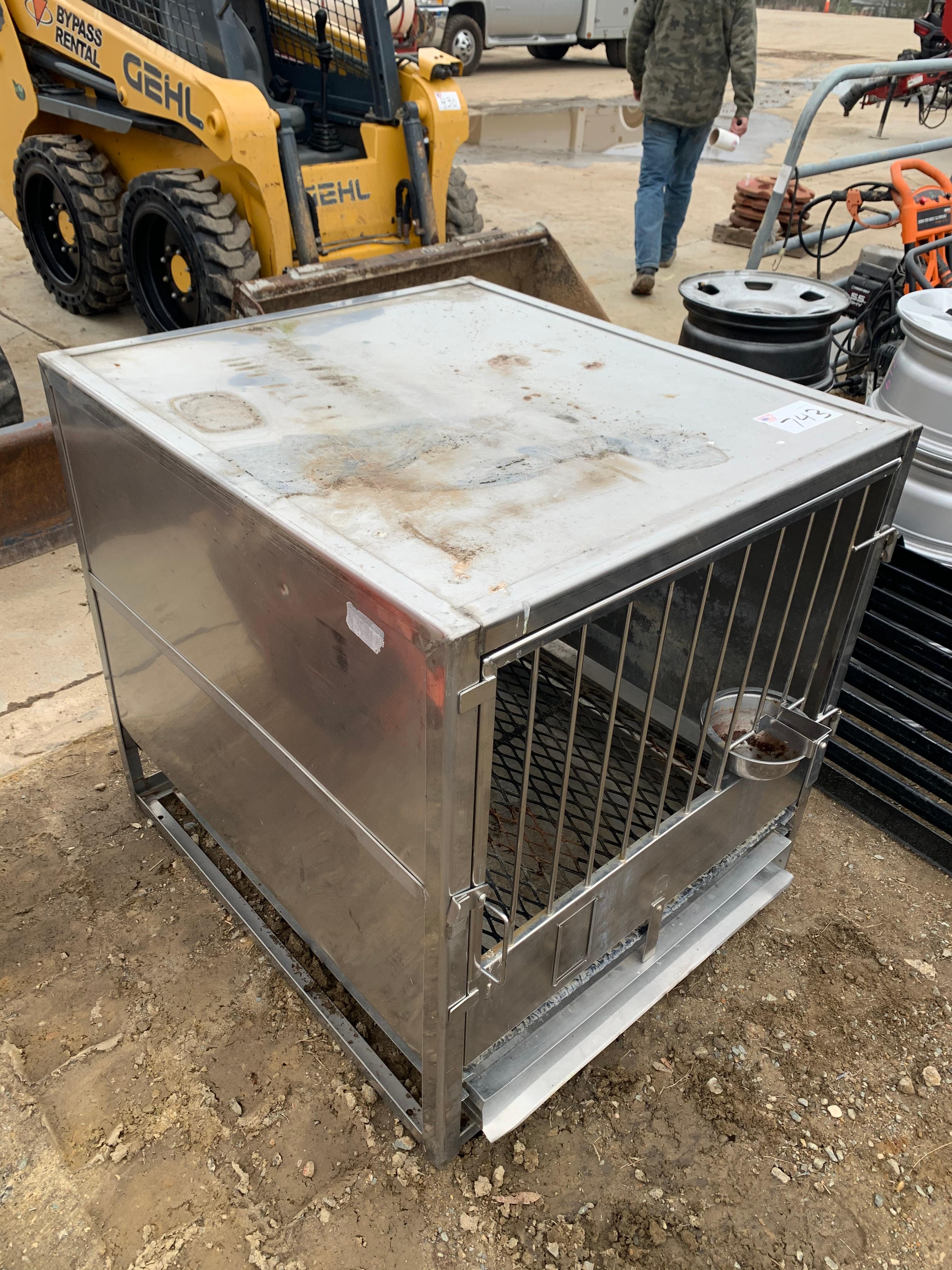 Stainless Dog Box 3x3