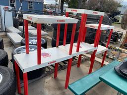 6 Metal Display Tables