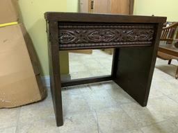 WOOD CARVED TABLE