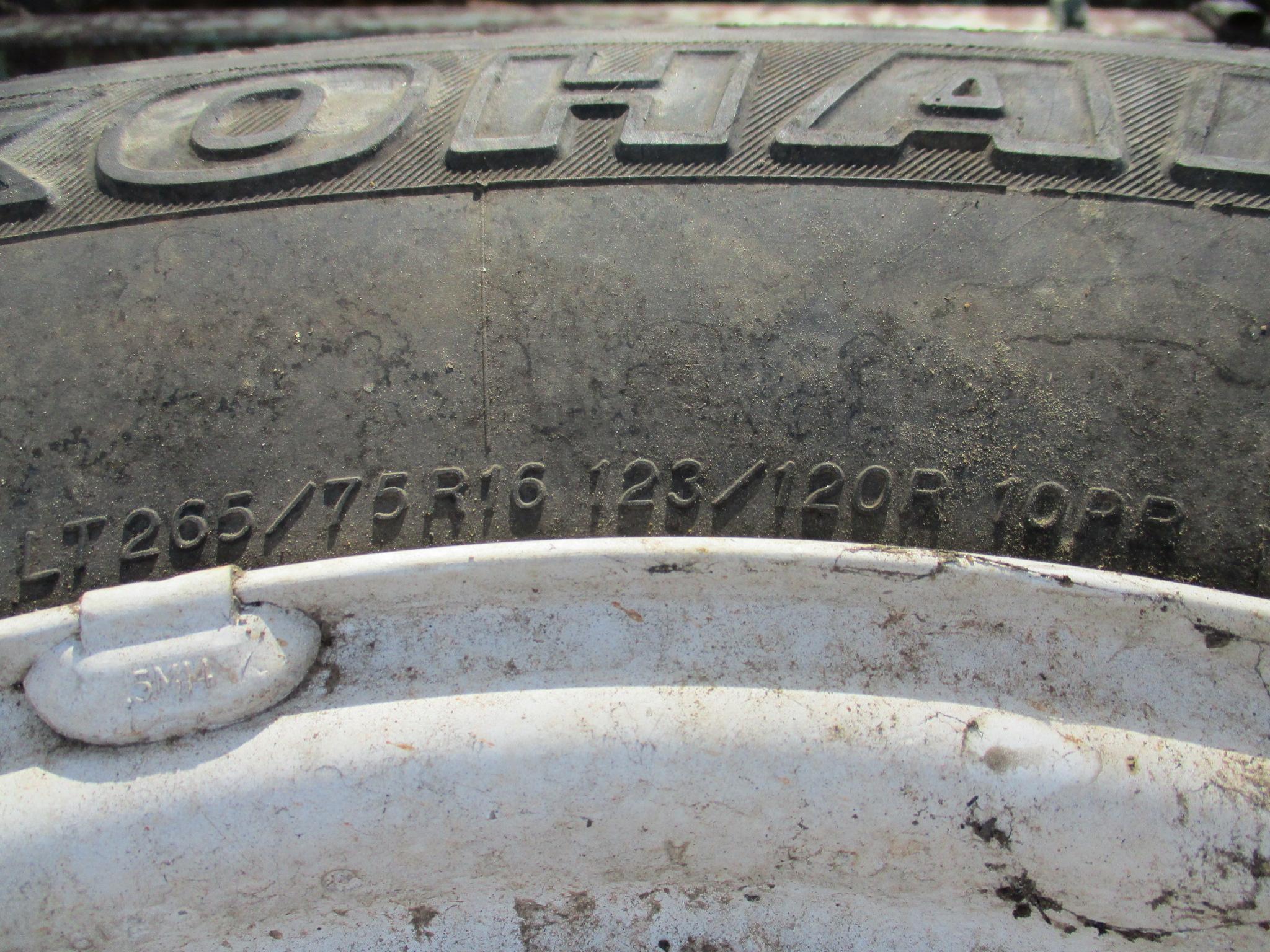 (4) 8 Lug Wheels and Tires