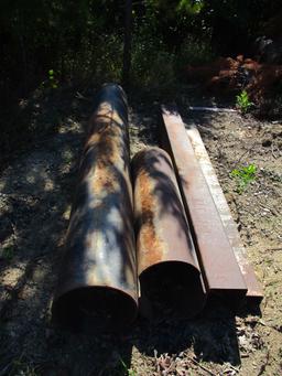 Mixed Lot: 15" Pipe & Square Tubing