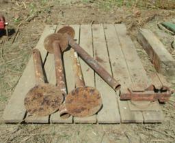 Shop Table with pipe legs/ Wilton Vise