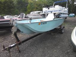 14ft Fishing Boat with 20hp Mercury Motor NO TITLE