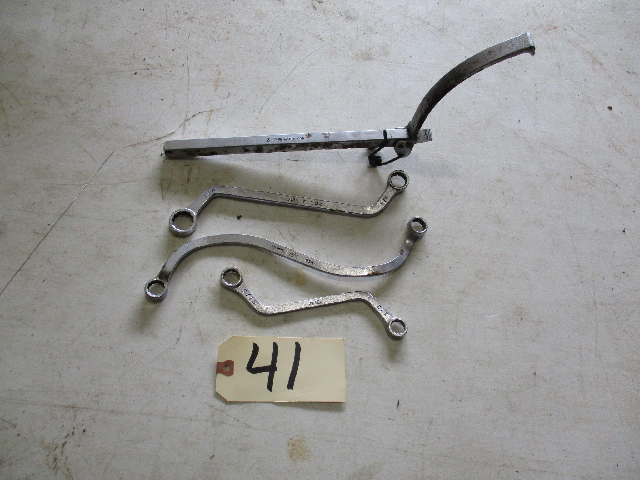 (3) MAC Specialty Wrenches/Snap On Fly Reel Wrench