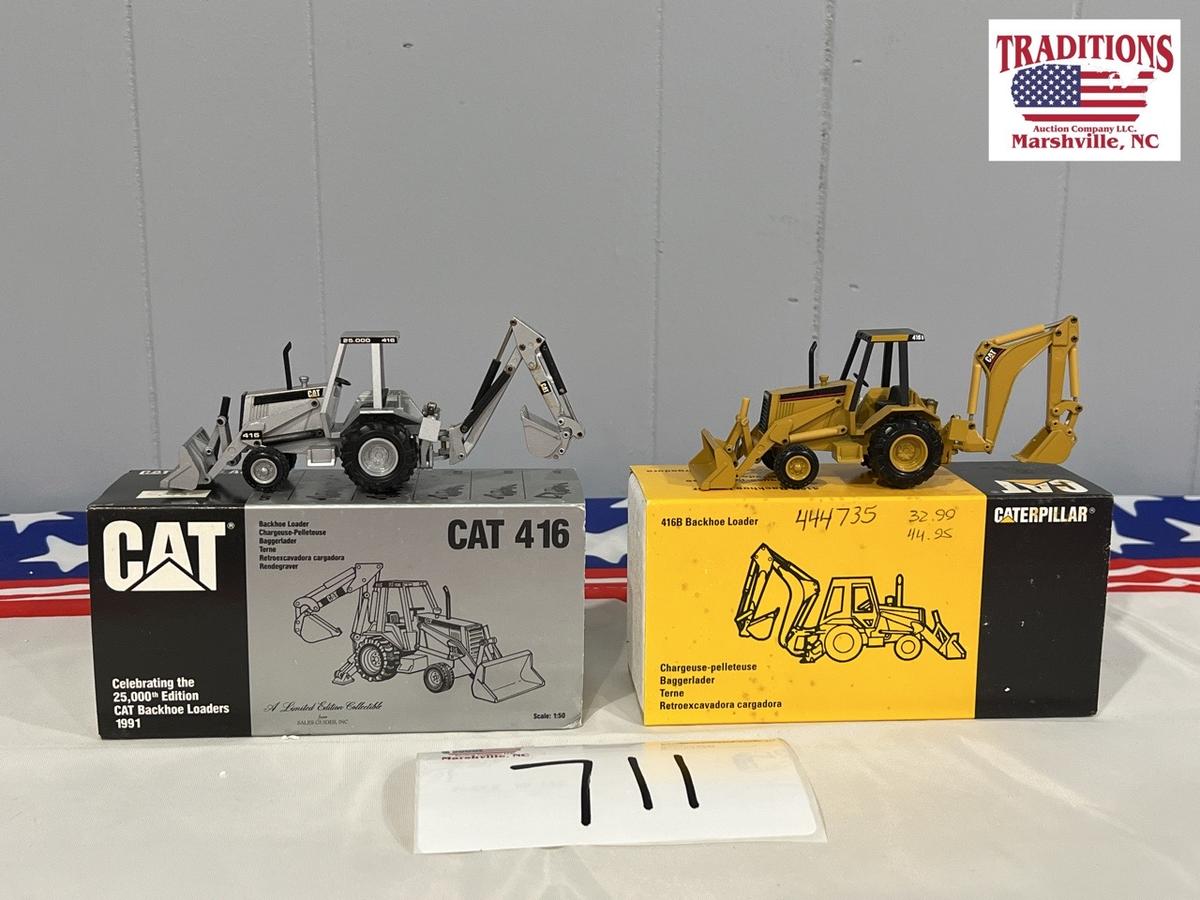 (2) Caterpillar Diecast Models