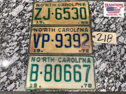 Lot of 3 NC Tags