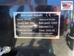 2023 Miva Mini Crawler Excavator Cab Model VA13C