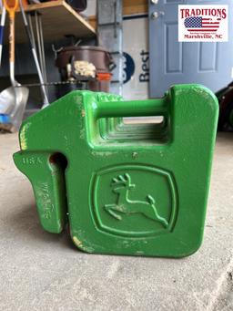 (5) John Deere Suitcase Weights