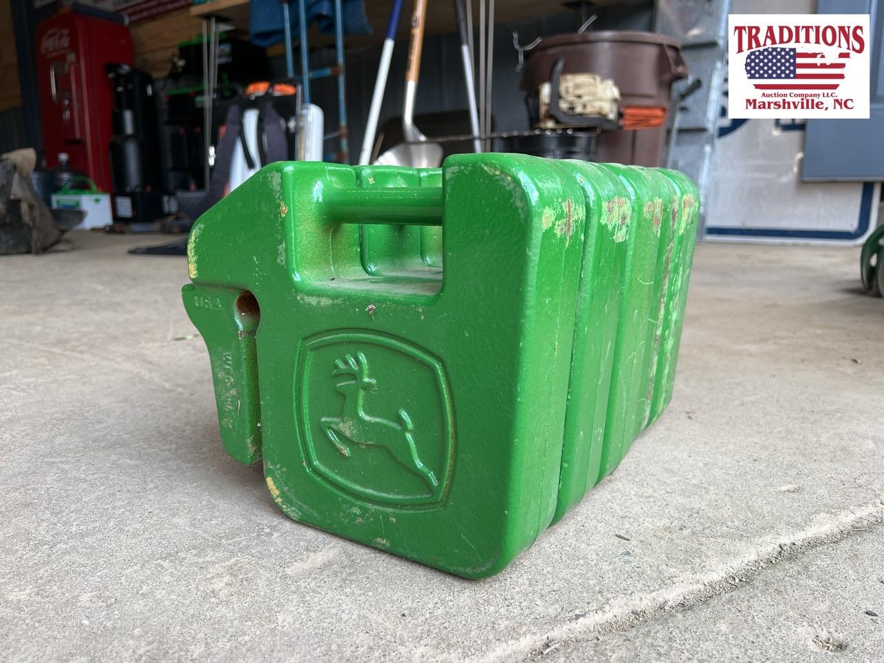 (5) John Deere Suitcase Weights