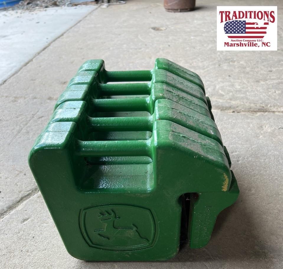(5) John Deere Suitcase Weights
