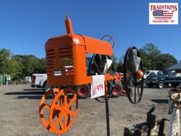 Tractor Whirligig - Orange