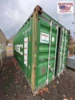 20ft x 8ft x 8ft Shipping Container - GREEN