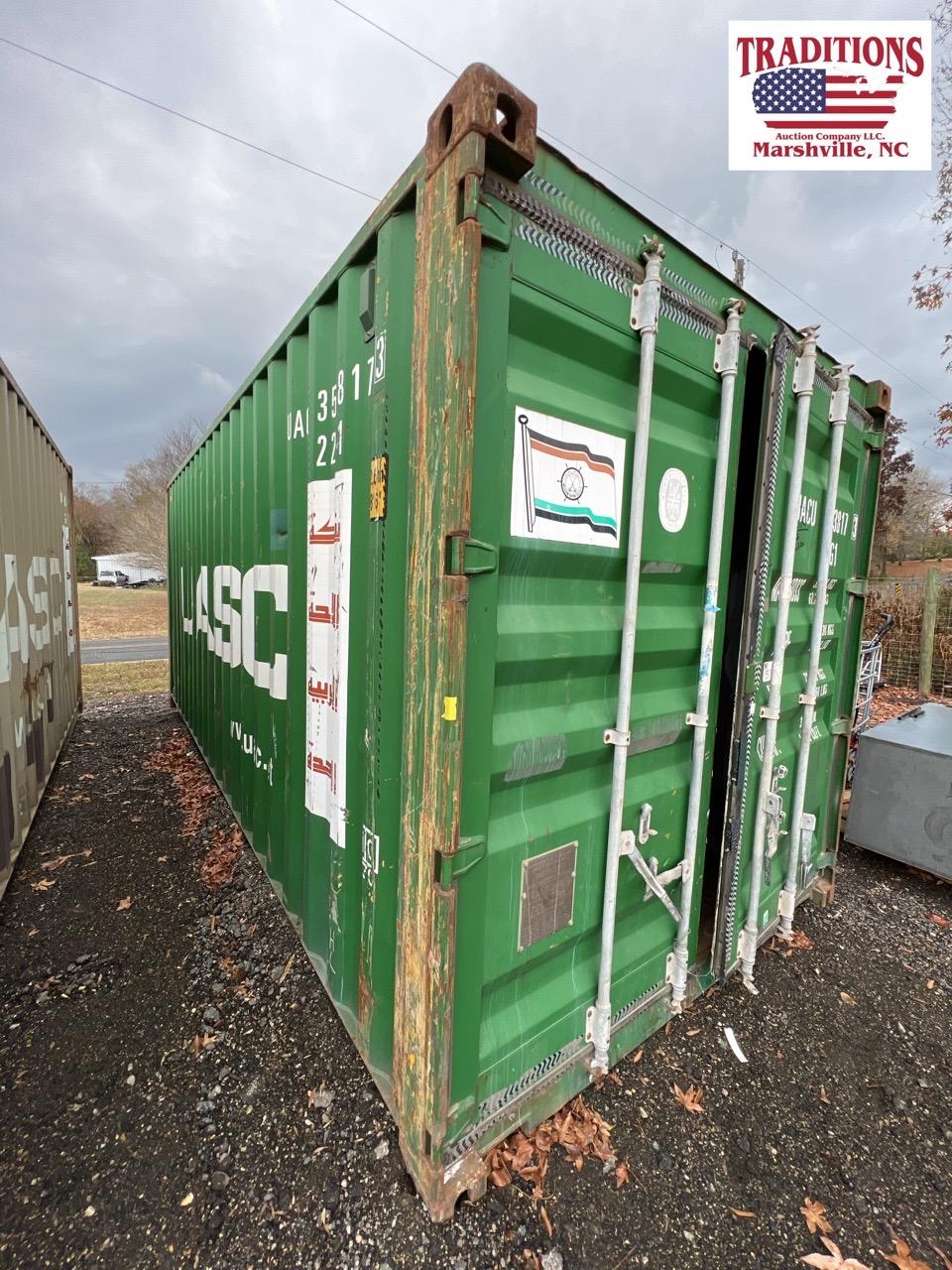 20ft x 8ft x 8ft Shipping Container - GREEN