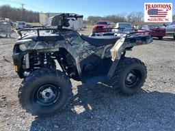 2022 Polaris 570 Camo 4x4 4 Wheeler VIN 9024