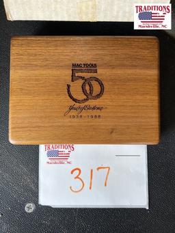 1988 MAC Tools 24K Gold Plated 3 pc Wrench Set
