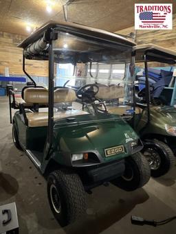 EZ Go 36 Volt Golf Cart Dark Green with Enclosure