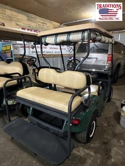 EZ Go 36 Volt Golf Cart Dark Green with Enclosure