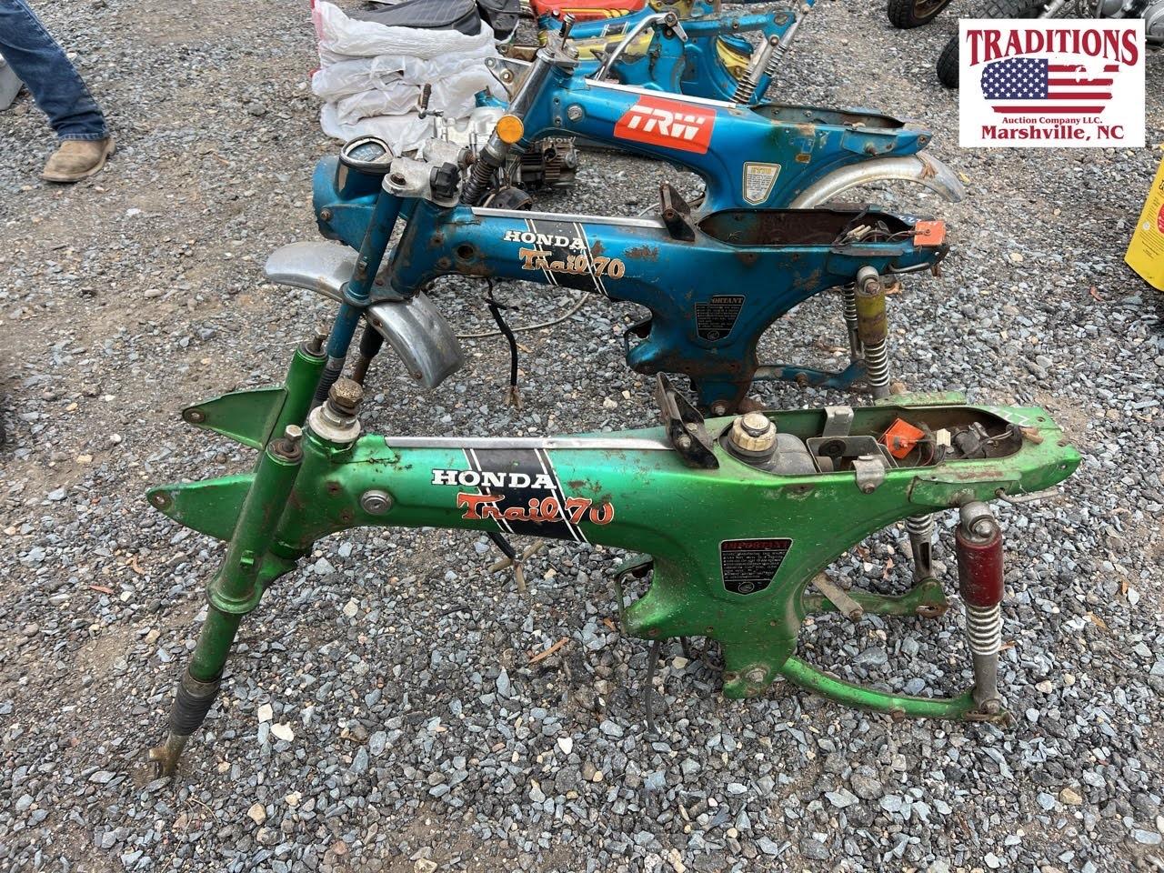 Mixed Lot of Honda Trail 70 Frames & Parts