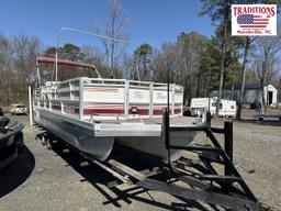 1992 JC Mfg 26ft TriToon 266 Boat HULL E292