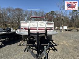 1992 JC Mfg 26ft TriToon 266 Boat HULL E292