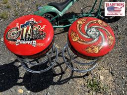 2 Snap On Shop Stools