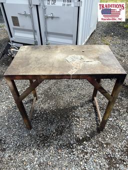 41x23x36 Metal Shop Table