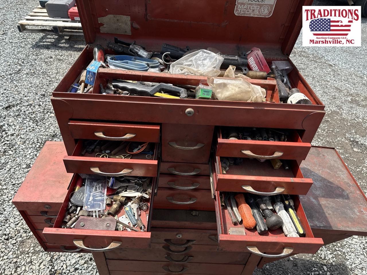 Rolling Vulcan Tool Box 52x18x54 w Contents