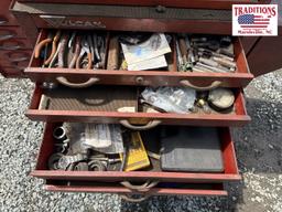 Rolling Vulcan Tool Box 52x18x54 w Contents