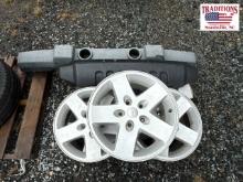 5 Jeep Wheels/Front Bumper