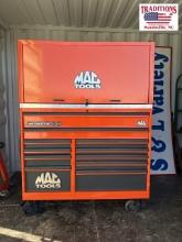 Large Orange MAC Tool Box MACSIMIZER HD on wheels