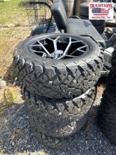 Set of 4 Denago Wheels w New Golf Cart Tires