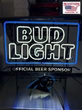 Bud Light Carolina Panthers Neon