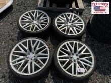 Set of 4 Axe Alloy Wheels & Tires