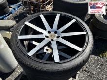 Set of 4 Luxx Alloys 5 Lug Wheels w Tires